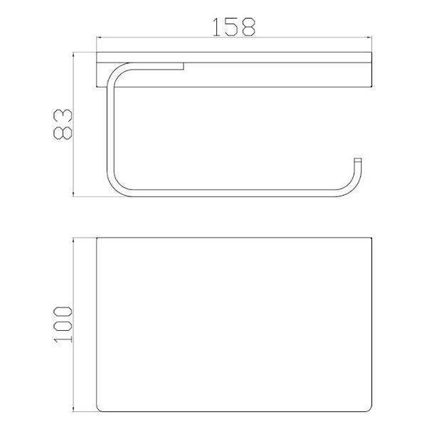 Держатель для туалетной бумаги Rav Slezak NLA0403Z