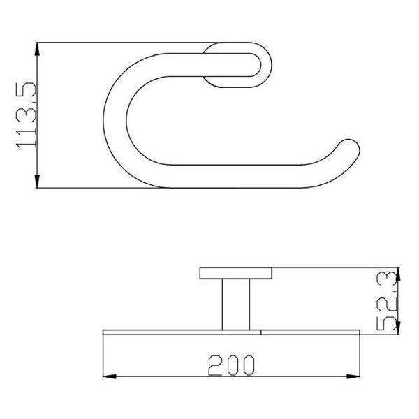 Держатель для туалетной бумаги Rav Slezak YUA0401