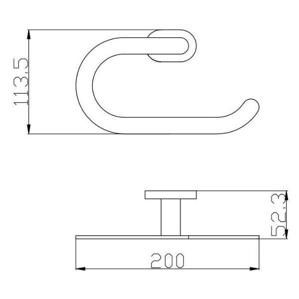 Держатель для туалетной бумаги Rav Slezak YUA0401CB