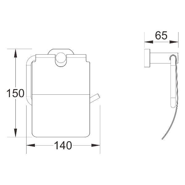 Держатель для туалетной бумаги Shevanik SG5105H