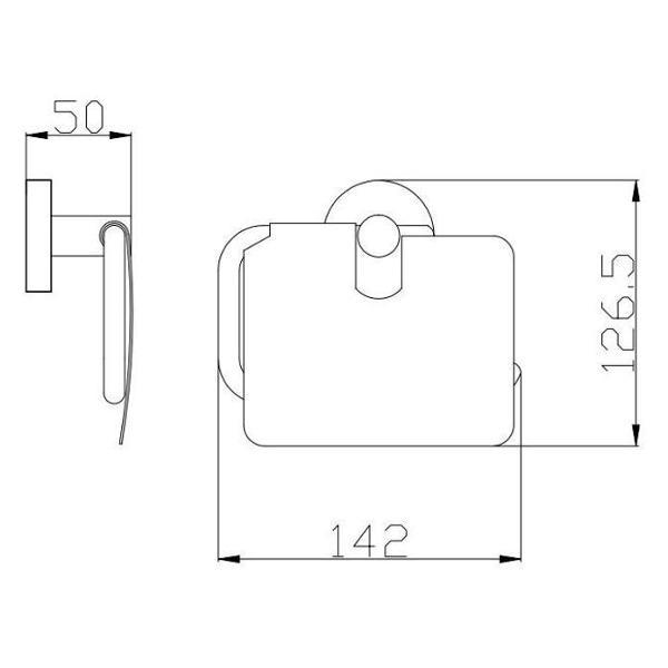 Держатель для туалетной бумаги Rav Slezak COA0400