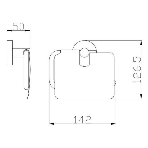 Держатель для туалетной бумаги Rav Slezak COA0400SM