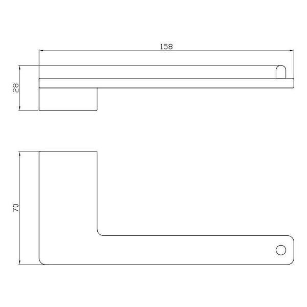 Держатель для туалетной бумаги Rav Slezak NLA0401MG