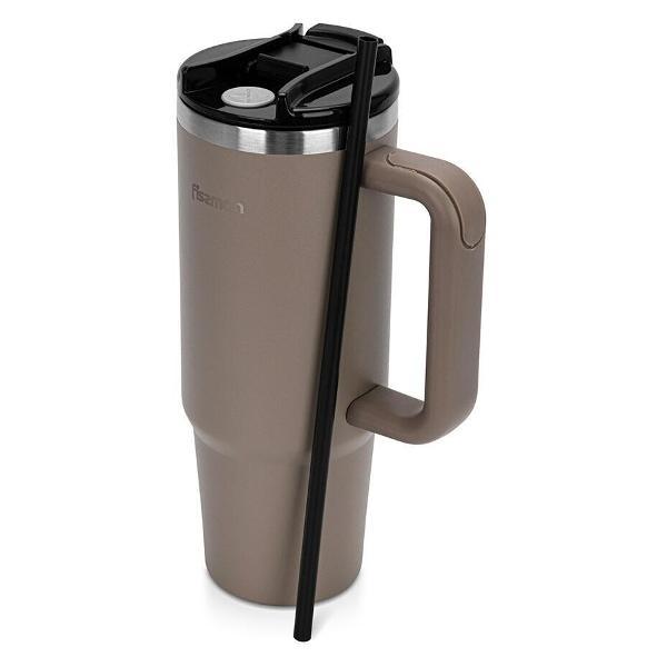 Термокружка FISSMAN 900 мл коричневая