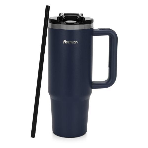 Термокружка FISSMAN 900 мл синяя
