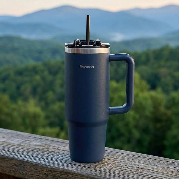 Термокружка FISSMAN 900 мл синяя