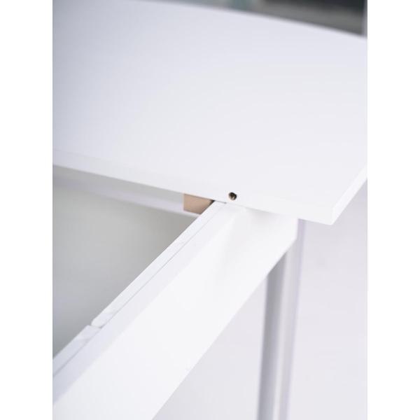 Стол обеденный Frenesie раздвижной Джаз, белый шагрень, 110/150х70х77 см.