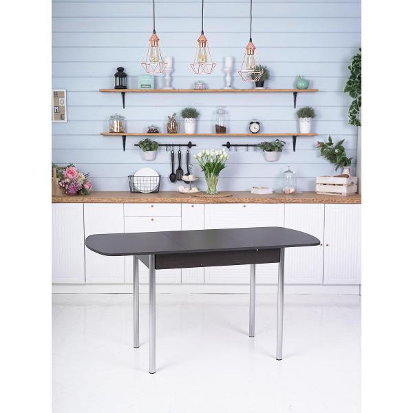 Стол обеденный Frenesie раздвижной на кухню Джаз, венге, 110/150х70х77 см.