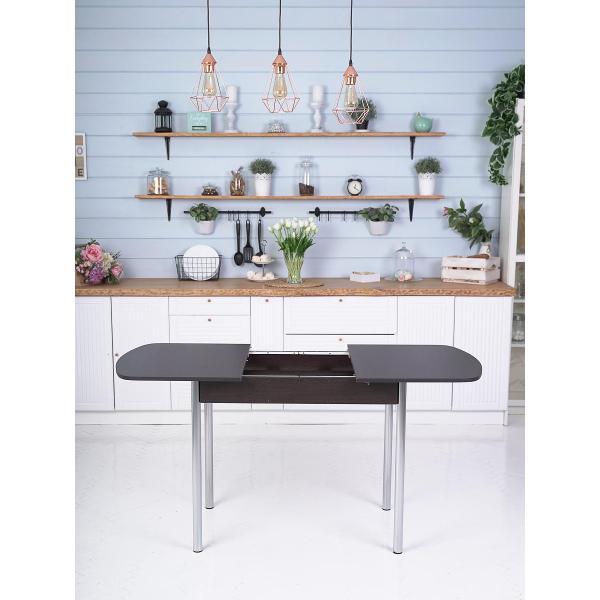 Стол обеденный Frenesie раздвижной на кухню Джаз, венге, 110/150х70х77 см.