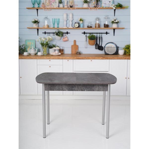 Стол обеденный Frenesie раздвижной Джаз, камень темный, 110/150х70х77 см.