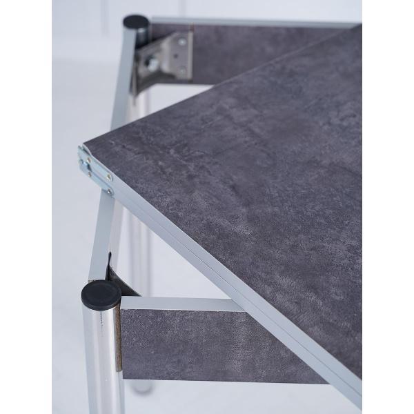 Стол обеденный Frenesie раскладной Виста, камень темный, 120/60х78х75 см.