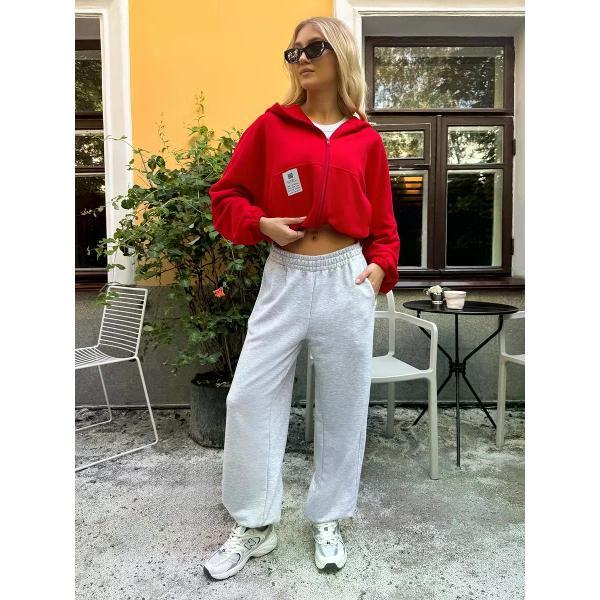 Худи SENEL без начеса на молнии укороченное