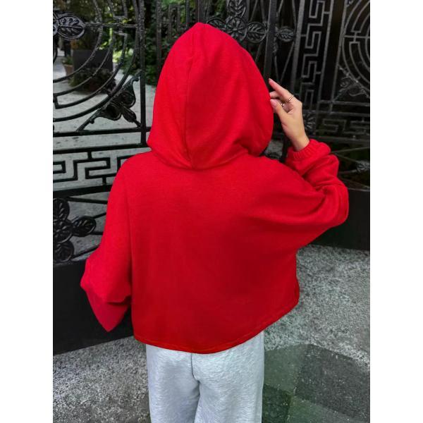 Худи SENEL без начеса на молнии укороченное