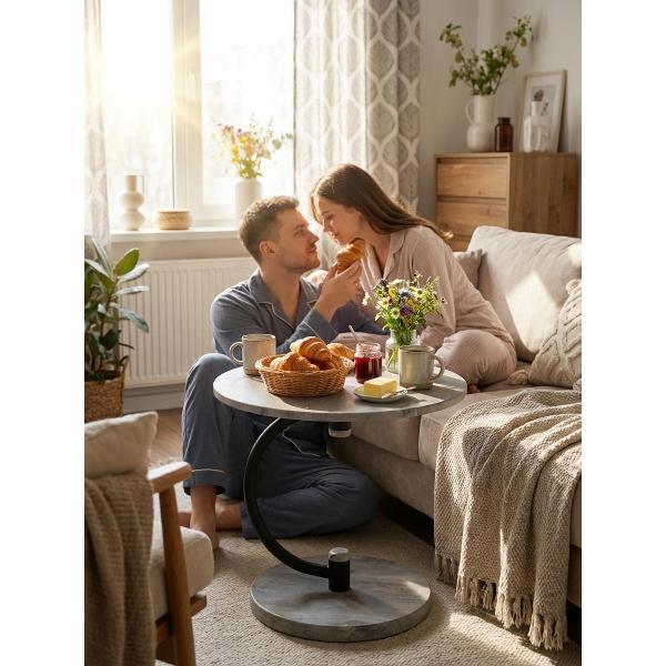 Стол журнальный Мебелик Дуэт 13 серый