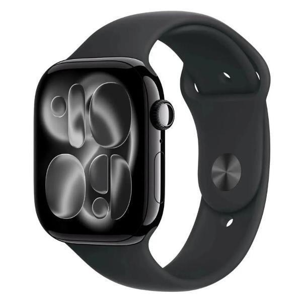 Смарт-часы Apple Watch S11 46мм S/M Черный,  Спортивный браслет черный
