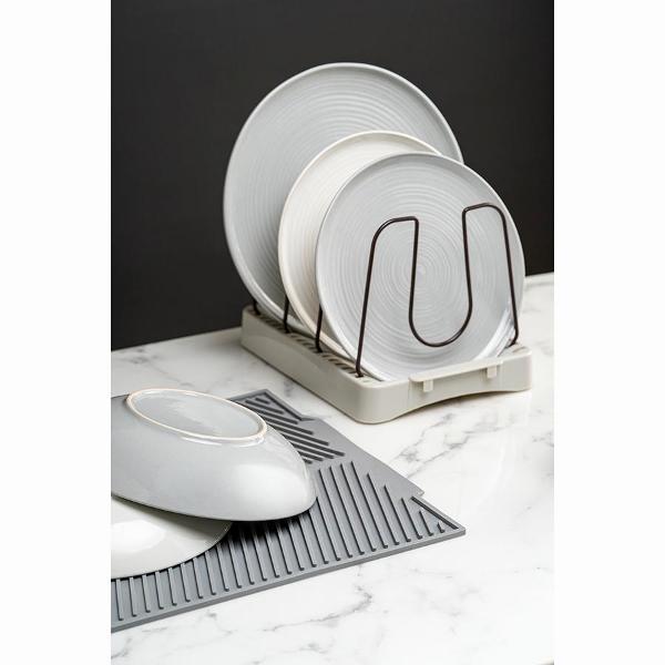 Набор тарелок Liberty Jones обеденных In The Village, 28 см, серые, 2 шт.