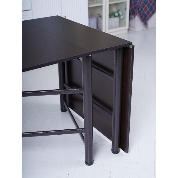 Стол обеденный Frenesie книжка кухонный раскладной, венге, 26/166х80х75 см.