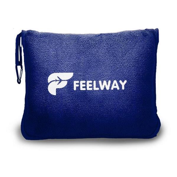 Плед FEELWAY для путешествий 2 в 1 синий