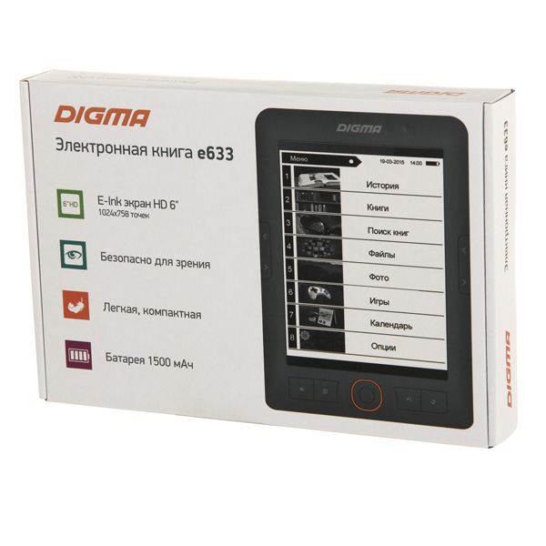 Электронная книга Digma E633