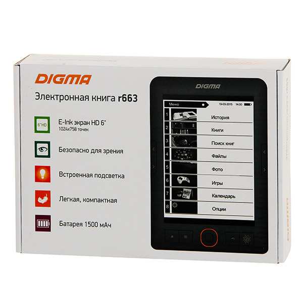 Электронная книга Digma R663