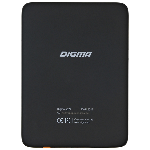 Электронная книга Digma S677 черный