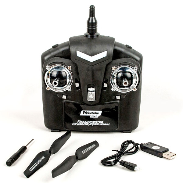 Радиоуправляемый квадрокоптер Mioshi 3D Макси-дрон-27, 27,5 см (MTE1209-025)
