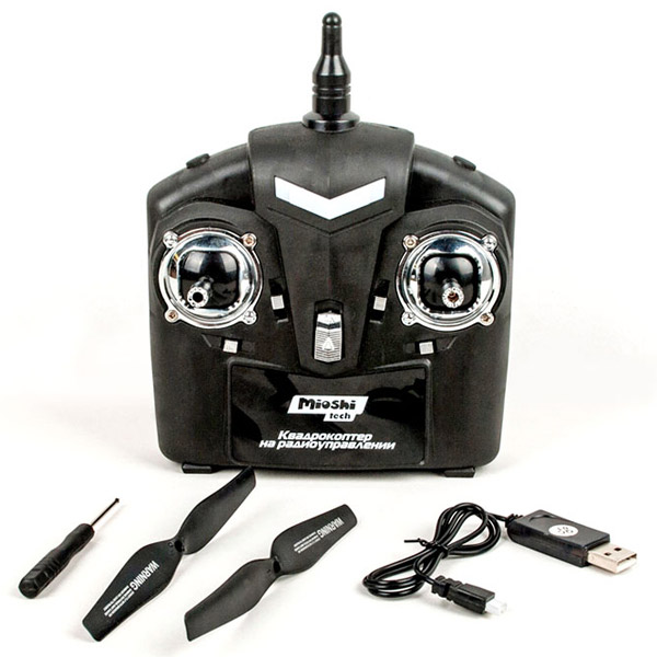 Радиоуправляемый квадрокоптер Mioshi 3D Макси-дрон-27, 27,5 см (MTE1209-027)