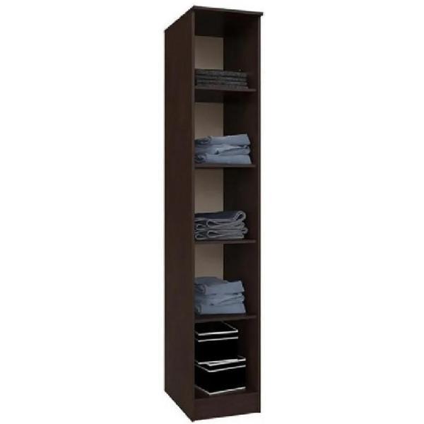 Шкаф распашной МИФ Мебель Пенал, Венге / дуб беленый