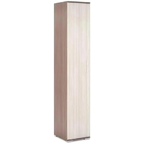 Шкаф распашной МИФ Мебель Пенал, Дуб крафт/Белый глянец