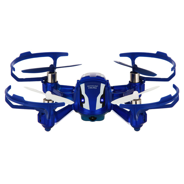 Радиоуправляемый квадрокоптер Pilotage Skycap micro с камерой, RTF, синий (RC18168)