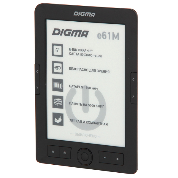 Электронная книга Digma E61M черный