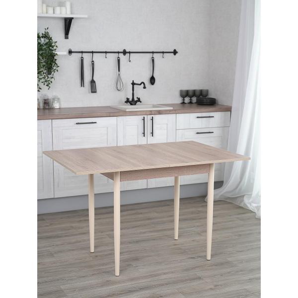 Стол обеденный Frenesie раскладной Пируэт, дуб сонома, 120/80х60х75 см.