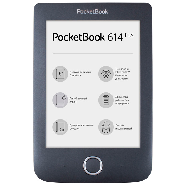 Электронная книга PocketBook 614 Plus черный фото