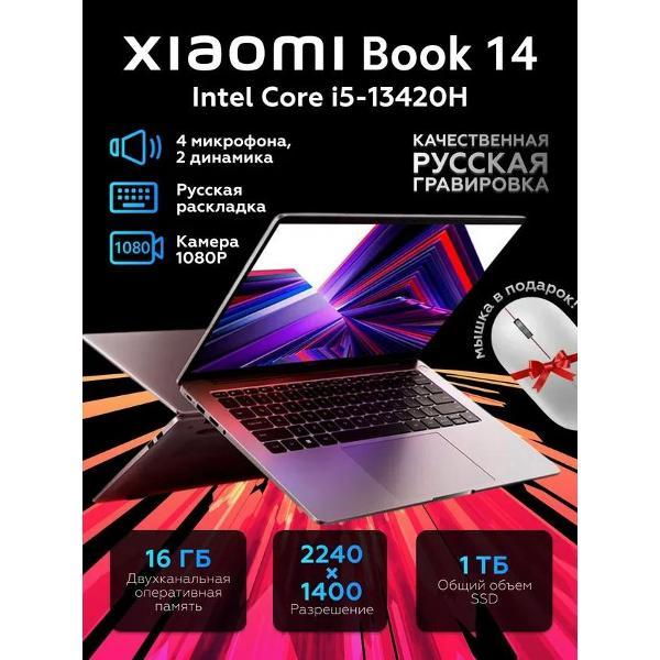 Ноутбук Redmi Book 14 JYU4620CN серебристый