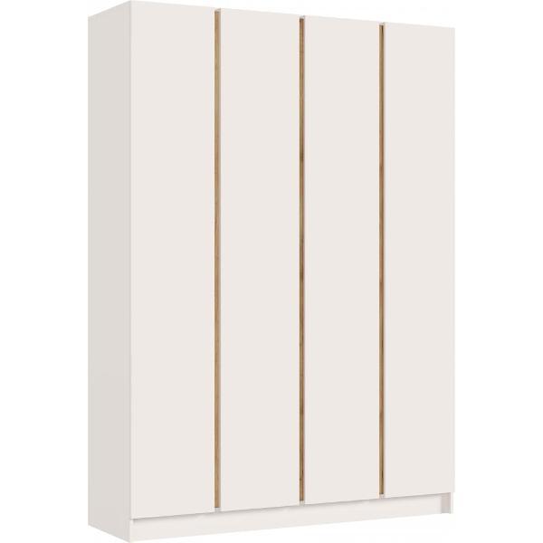 Шкаф распашной МИФ Мебель 4-х створчатый 1600, в современном стиле, кашемир/кашемир