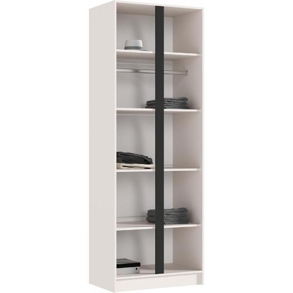 Шкаф распашной МИФ Мебель 2-х створчатый 800, в современном стиле, кашемир/кашемир