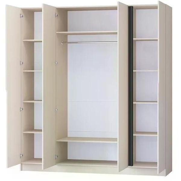 Шкаф распашной Регион 58 2000, со штангой для вешалок и полками, современный, Кашемир