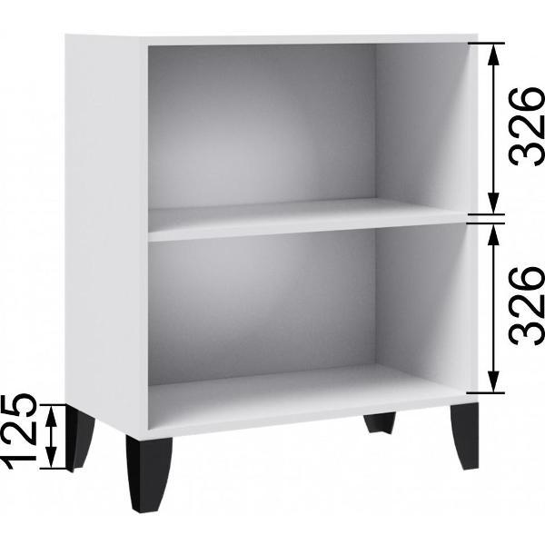 Шкаф распашной Domani низкий с 2-мя распашными дверьми, конструкция на