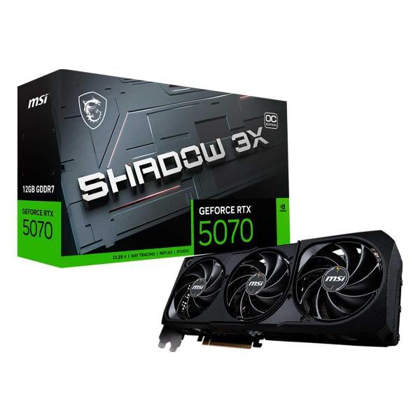 Видеокарта MSI GeForce RTX 5070 12G SHADOW 3X OC