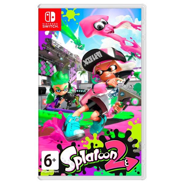 Игровая приставка Nintendo Switch Splatoon 2 Bundle красный/синий