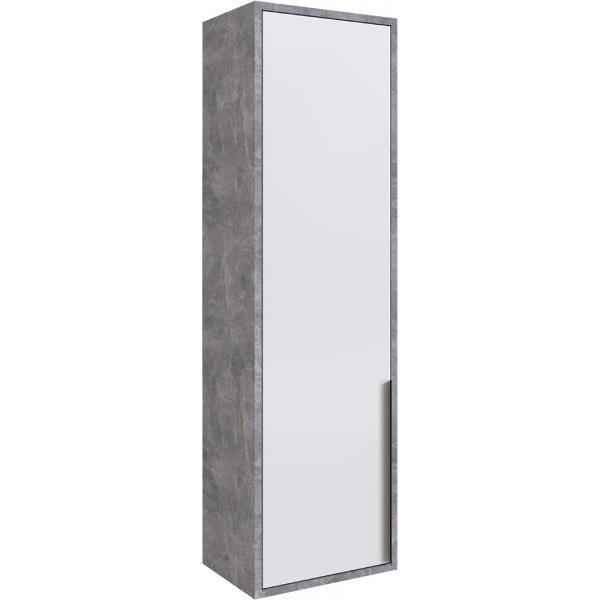 Шкаф распашной Domani навесной закрытый МШЗ, Ателье светлое/белый глянец ЛДСП