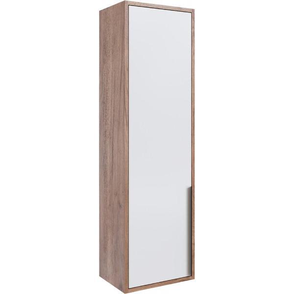 Шкаф распашной Domani навесной закрытый МШЗ, Крафт табачный/белый глянец ЛДСП