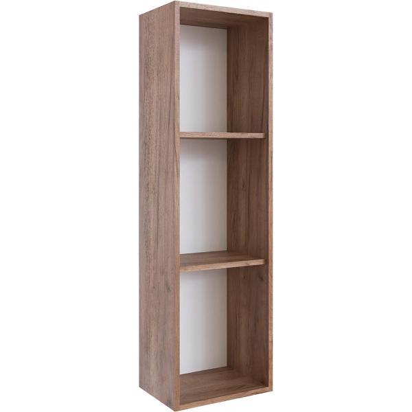 Шкаф распашной Domani навесной закрытый МШЗ, Крафт табачный/белый глянец ЛДСП