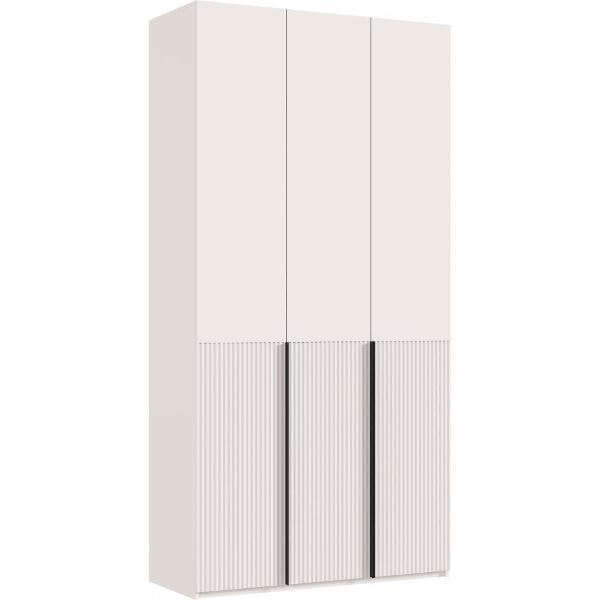 Шкаф распашной МИФ Мебель 3-х створчатый 1200, с доп.ящиками, фасад МДФ, Кашемир, Кашемир