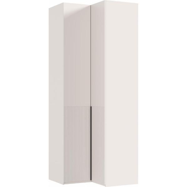 Шкаф распашной МИФ Мебель угловой со штангой для вешалок и полками для хранения, Кашемир