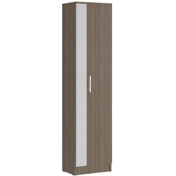 Шкаф распашной МИФ Мебель платяной современный, Дуб сонома/Белый