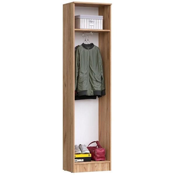 Шкаф распашной МИФ Мебель платяной современный, Крафт золотой/Графит