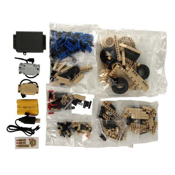 Радиоуправляемая модель-конструктор QiHui Armed Off-road Vehicle 502 эл.