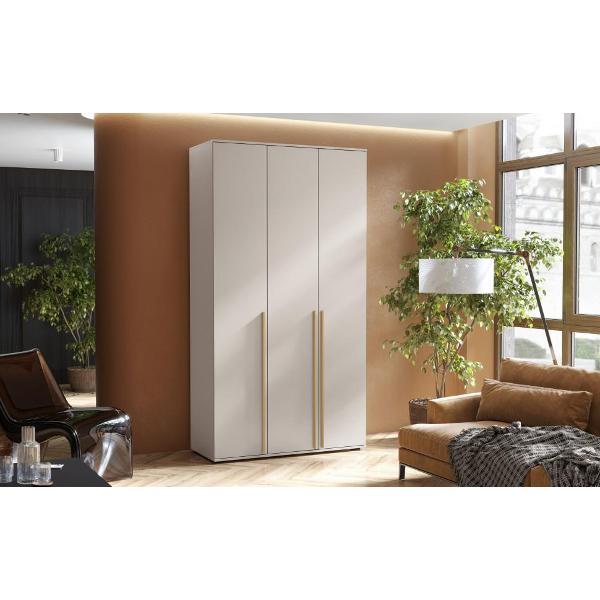 Шкаф распашной МИФ Мебель Современный 3-х ств.1200, Кашемир, золото