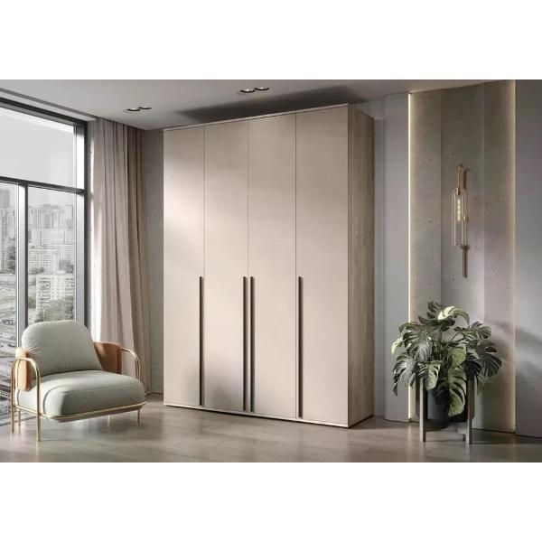 Шкаф распашной МИФ Мебель 4-х створчатый 1600, в современном стиле, Крафт серый/Кашемир